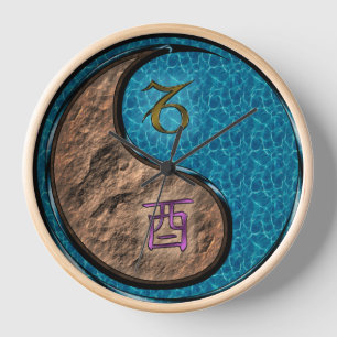 Capricorn & Water Rooster Clock