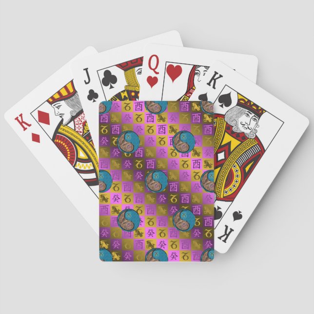 Capricorn & Water Rooster Playing Cards (Back)