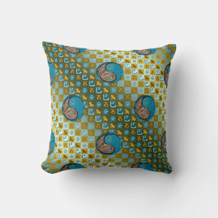 Capricorn & Water Snake Throw Pillow