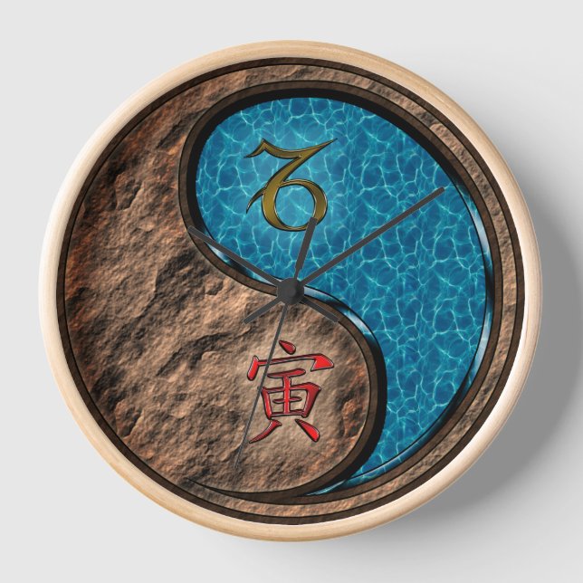 Capricorn & Water Tiger Clock (Front)