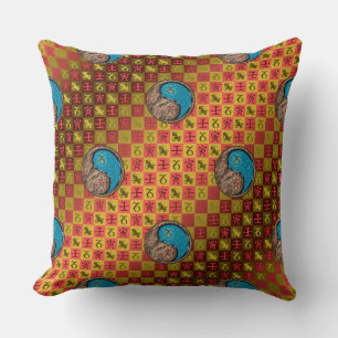Capricorn & Water Tiger Throw Pillow
