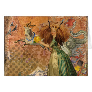 Capricorn Woman Goat Whimsical Fun