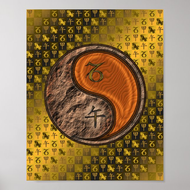 Capricorn & Wood Horse Poster (Front)