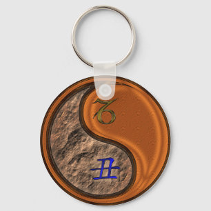 Capricorn & Wood Ox Keychain