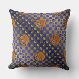 Capricorn & Wood Ox Throw Pillow