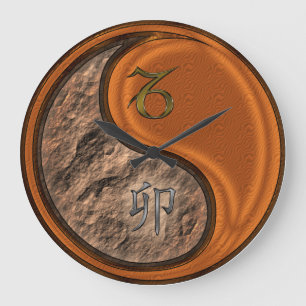Capricorn & Wood Rabbit Large Clock