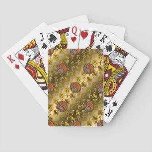 Capricorn & Wood Rat Playing Cards