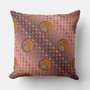 Capricorn & Wood Rooster Throw Pillow