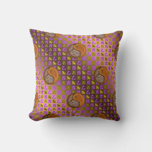 Capricorn & Wood Rooster Throw Pillow