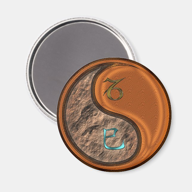 Capricorn & Wood Snake Magnet (Front/Back)