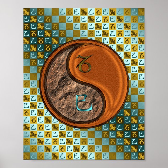Capricorn & Wood Snake Poster (Front)