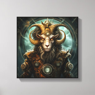 Capricorn Zodiac Art Canvas Print
