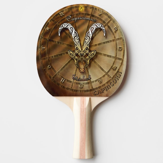 Capricorn Zodiac Astrology design Ping Pong Paddle (Front)
