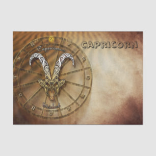 Capricorn Zodiac Astrology design Tissue Paper