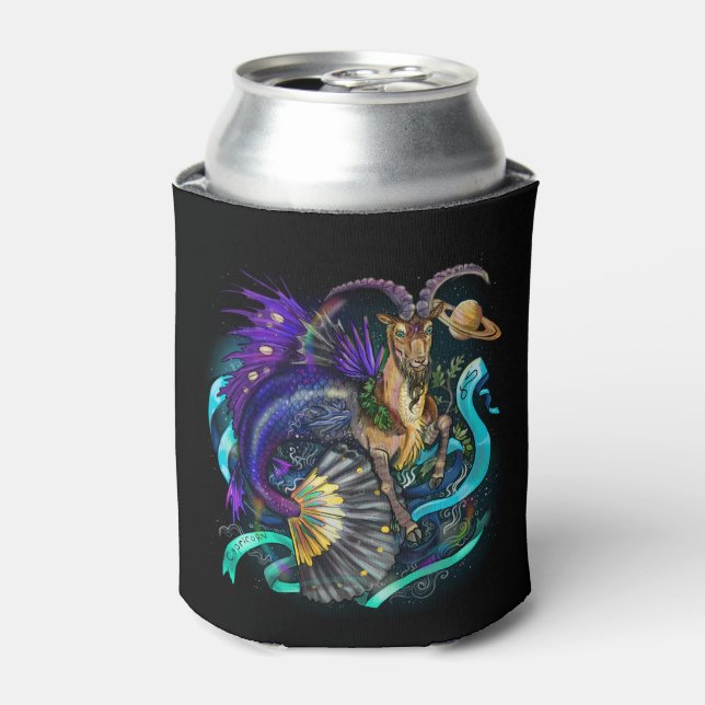 Capricorn Zodiac Can Cooler (Can Front)