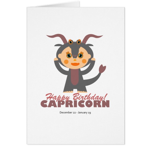 Capricorn Zodiac for kids (Front)