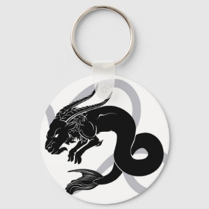Capricorn zodiac horoscope astrology sign keychain