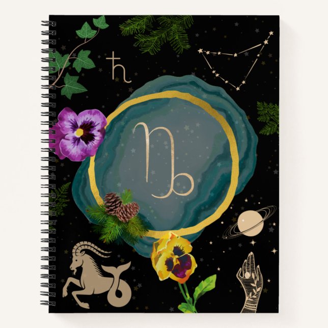 Capricorn Zodiac Journal (Front)