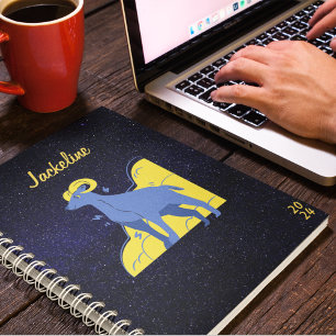 Capricorn Zodiac l Galaxy Sky Star Calendar 2024 Planner
