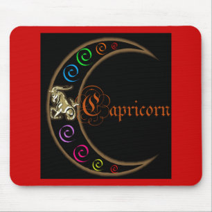 Capricorn Zodiac Moon Mouse Pad