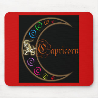 Capricorn Zodiac Moon Mouse Pad