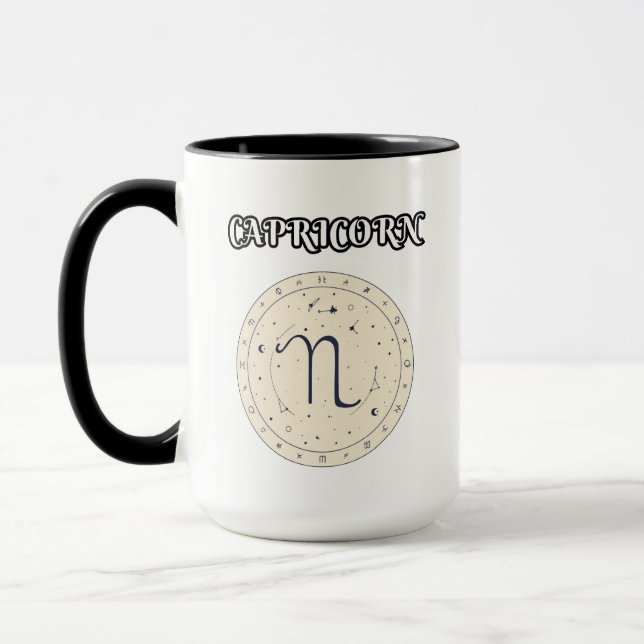 capricorn zodiac mug (Left)