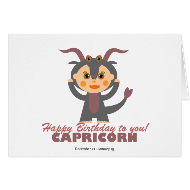 Capricorn Zodiac pour enfants (Devant horizontal)