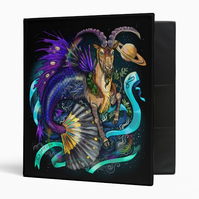Capricorn Zodiac Sign Binder (Front/Inside)