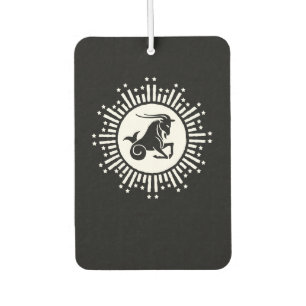 Capricorn Zodiac Sign Goat Cosmic Starburst Design Air Freshener