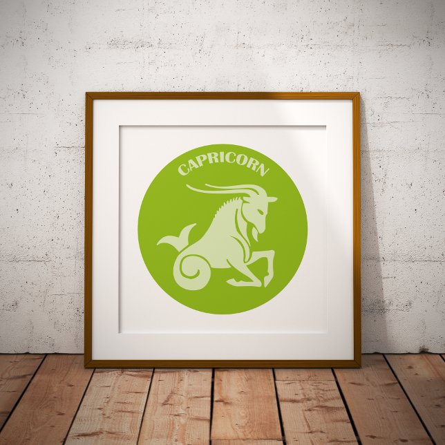 Capricorn, Zodiac Sign, Horoscope, Astrology Foil Prints (Creator Uploaded)