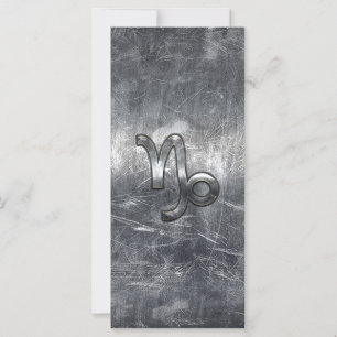 Capricorn Zodiac Sign in grunge distressed  style