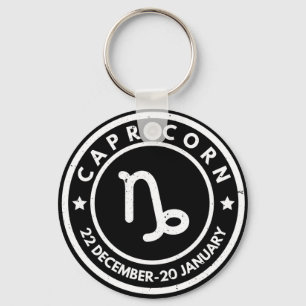 Capricorn Zodiac Sign  Keychain
