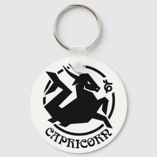 Capricorn Zodiac Sign Keychain