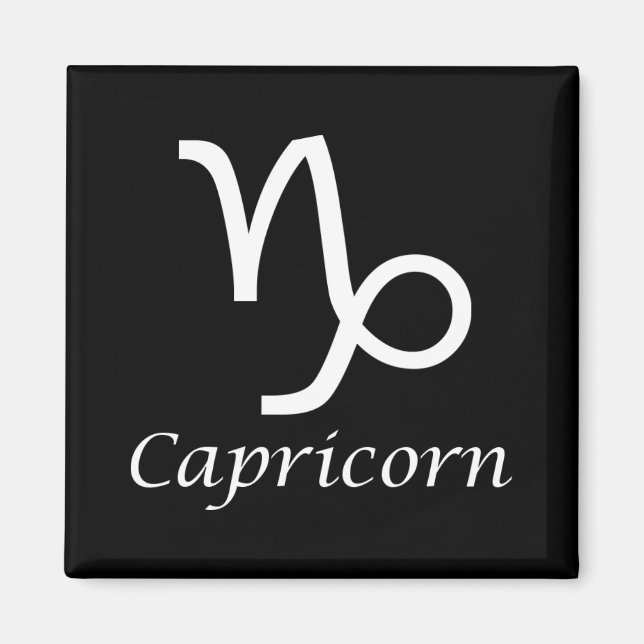 ‘Capricorn’ Zodiac Sign Magnet (Front)