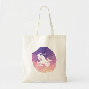 Capricorn zodiac sign modern tote bag