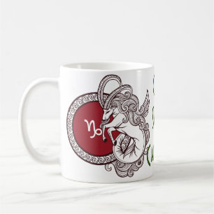 Capricorn zodiac sign personalised   coffee mug