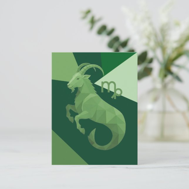 Capricorn Zodiac Sign Postcard (Standing Front)