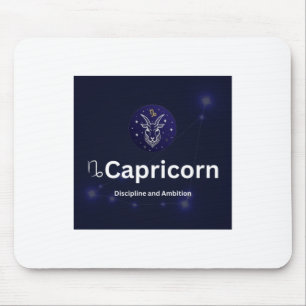 Capricorn Zodiac Sign Sticker Mouse Pad