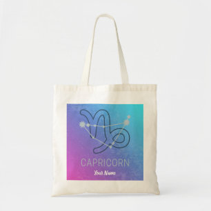 Capricorn Zodiac Star Sign Horoscope Constellation Tote Bag
