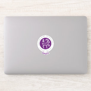 Capricorn Zodiac Star Sign Traits Purple Sticker