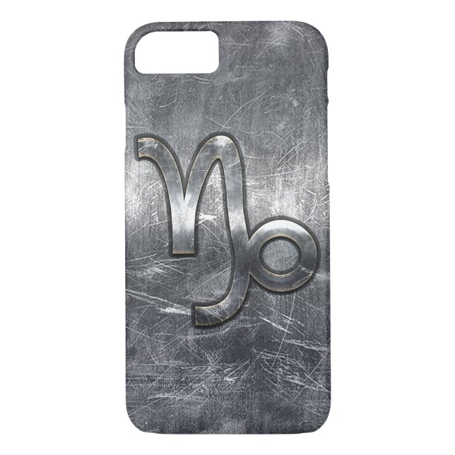 Capricorn Zodiac Symbol Grunge Distressed Style Case-Mate iPhone Case (Back)