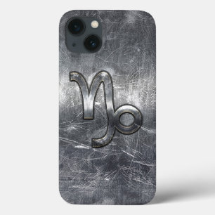 Capricorn Zodiac Symbol Industrial Style iPhone 13 Case