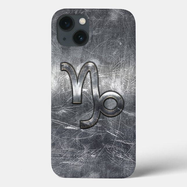 Capricorn Zodiac Symbol Industrial Style Case-Mate iPhone Case (Back)