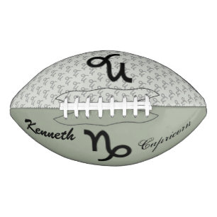 Capricorn Zodiac Symbol Standard by K Yoncich Football