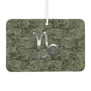 Capricorn Zodiac Symbol Woodland Camouflage Air Freshener