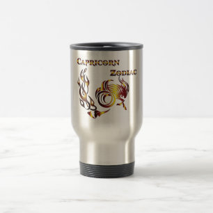 Capricorn Zodiac Tumbler Travel Mug