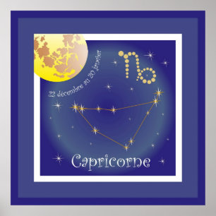 Capricorne 22 décembre 20 janvier Poster