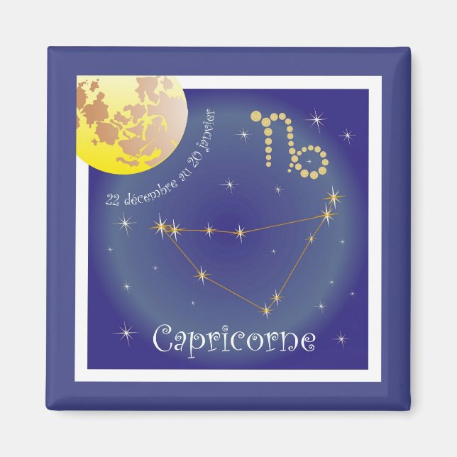 Capricorne 22 décembre au 20 janvier Magnet (Front)