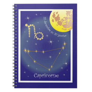 Capricorne 22 décembre au 20 janvier notebook