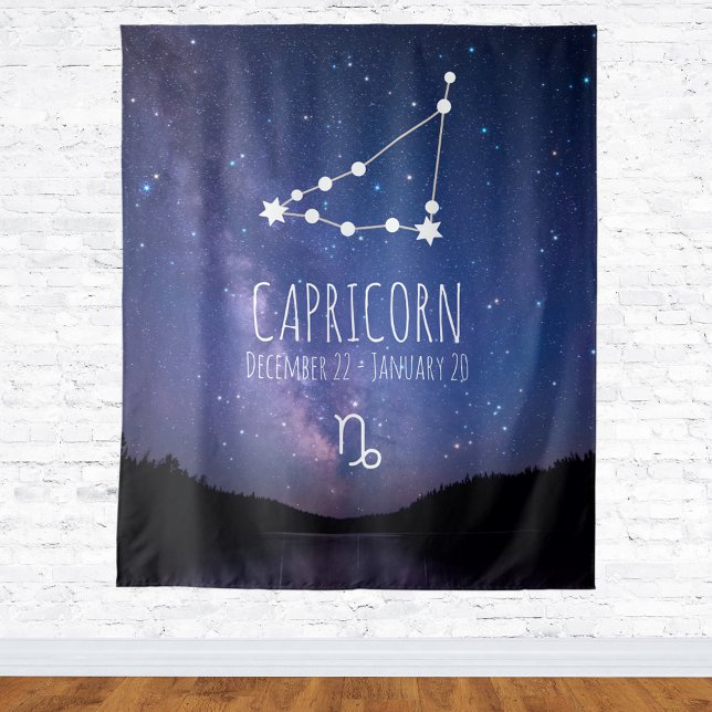 Capricorne | Astrologie personnalisée Tapisserie (Créateur téléchargé)